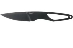 ANV P100 Sleipner, DLC, No Paracord P100-014, Black Kydex Sheath, Neck Knife