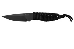 ANV Knives P100 Sleipner Cerakote, Black Paracord, P100-037, Black Kydex Sheath, Neck Knife