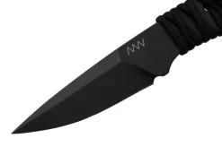 ANV Knives P100 Sleipner Cerakote, Black Paracord, P100-037, Black Kydex Sheath, Neck Knife -Sharp Knives ANVP100 037 03 anv