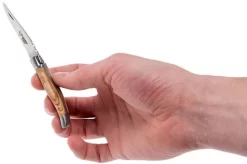 Laguiole En Aubrac Pocket Knife 7 Cm Olive Wood, L0207OLI-SSB1 -Sharp Knives AUL0207OLI SSB1 08 laguiole en aubrac aul0207oli ssb1 08