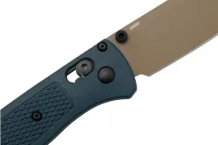 Benchmade Bugout 535FE-05 Crater Blue Grivory, Flat Dark Earth Cerakote Pocket Knife -Sharp Knives BE535FE 05 05 benchmade