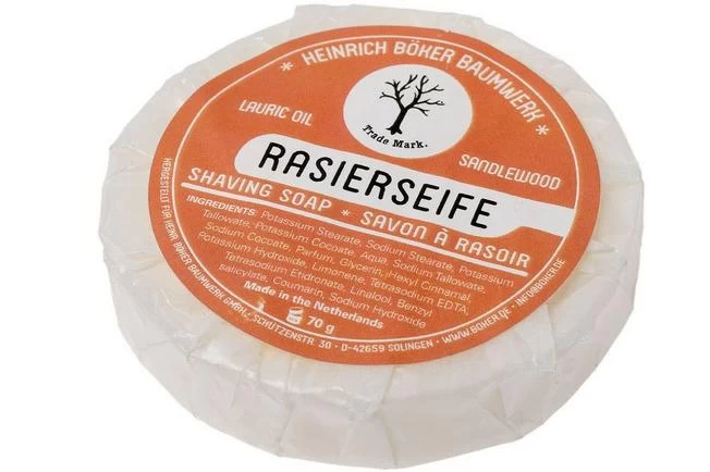Böker Shaving Soap Lauric Oil & Sandlewood 04BO179 1 Böker Shaving Soap Lauric Oil & Sandlewood 04BO179
