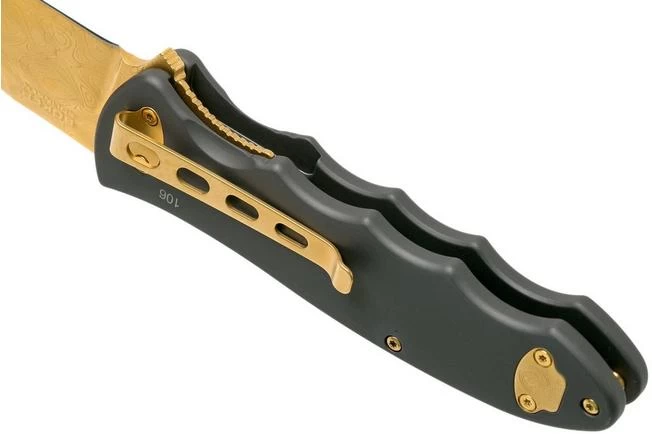 Böker Leopard-Damascus III Gold 42 110229DAM Limited Edition Pocket Knife 5 Böker Leopard-Damascus III Gold 42 110229DAM Limited Edition Pocket Knife - Image 5