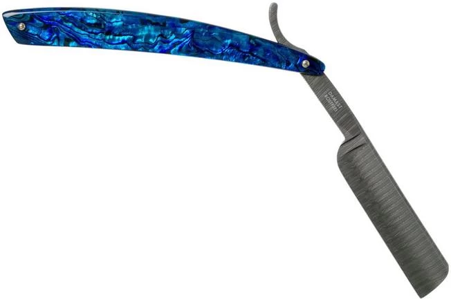 Böker Manufaktur Damascus Paua 140525DAM Straight Razor 2 Böker Manufaktur Damascus Paua 140525DAM Straight Razor - Image 2