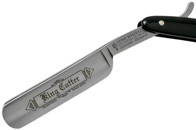 Böker Manufaktur King Cutter Stainless 5/8" Straight Razor 140553 3 Böker Manufaktur King Cutter Stainless 5/8" Straight Razor 140553 - Image 3