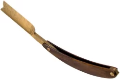 Böker Manufaktur Master Cutter Damascus Gold, Desert Ironwood 140801DAM Straight Razor 10 Böker Manufaktur Master Cutter Damascus Gold, Desert Ironwood 140801DAM Straight Razor -Sharp Knives BO140801DAM 05 boker