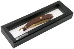 Böker Manufaktur Master Cutter Damascus Gold, Desert Ironwood 140801DAM Straight Razor 11 Böker Manufaktur Master Cutter Damascus Gold, Desert Ironwood 140801DAM Straight Razor -Sharp Knives BO140801DAM 06 boker