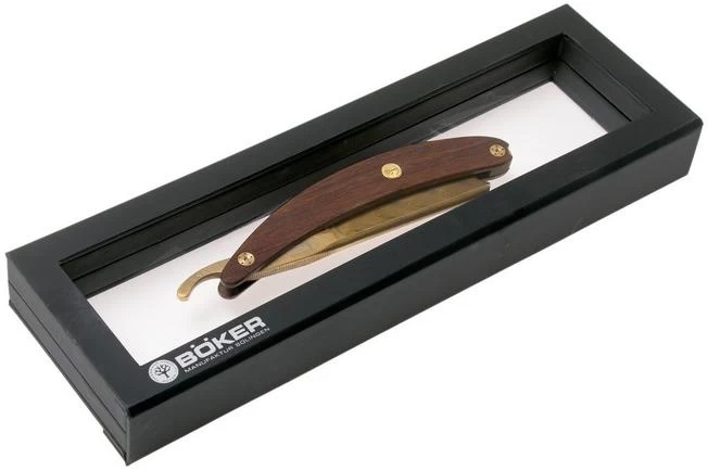 Böker Manufaktur Master Cutter Damascus Gold, Desert Ironwood 140801DAM Straight Razor 6 Böker Manufaktur Master Cutter Damascus Gold, Desert Ironwood 140801DAM Straight Razor - Image 6