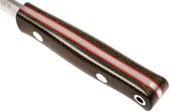 Bark River Mini Bushcrafter CPM 3V, Green Canvas Micarta, Red Liner -Sharp Knives BRK06 022GNC RL 05 bark river brk06 022gnc rl 05