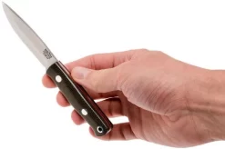 Bark River Mini Bushcrafter CPM 3V, Green Canvas Micarta, Red Liner -Sharp Knives BRK06 022GNC RL 06 bark river brk06 022gnc rl 06