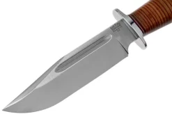Bark River Teddy A2 Stacked Leather, Double Quillion Outdoor Knife -Sharp Knives BRK08 114SLDQ 03 bark river knives