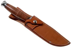 Bark River Teddy A2 Stacked Leather, Double Quillion Outdoor Knife -Sharp Knives BRK08 114SLDQ 06 bark river knives