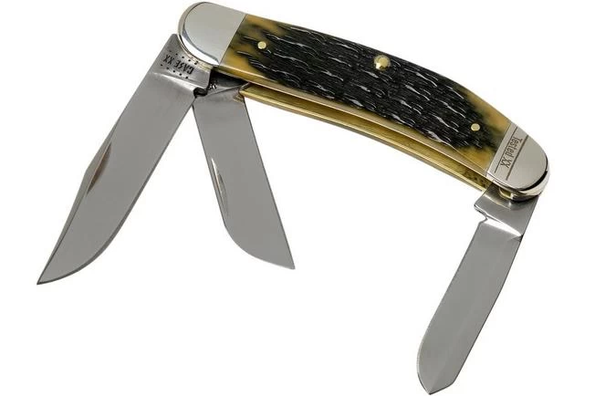 Case Sowbelly Olive Green Bone, Russell Jig, 13283, TB6339 SS Pocket Knife 1 Case Sowbelly Olive Green Bone, Russell Jig, 13283, TB6339 SS Pocket Knife