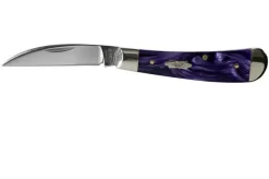 Case Knives Sway Back Wicked Purple Smooth Kirinite, 17334, TB101117 SS Pocket Knife