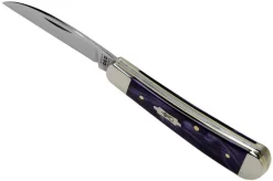 Case Knives Sway Back Wicked Purple Smooth Kirinite, 17334, TB101117 SS Pocket Knife -Sharp Knives CE17334 06 case