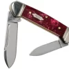 Case Baby Butterbean Burgundy Smooth Kirinite, Fluted Bolsters, 23185, 102132 SS Pocket Knife
