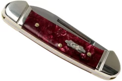Case Baby Butterbean Burgundy Smooth Kirinite, Fluted Bolsters, 23185, 102132 SS Pocket Knife 8 Case Baby Butterbean Burgundy Smooth Kirinite, Fluted Bolsters, 23185, 102132 SS Pocket Knife -Sharp Knives CE23185 04 case
