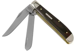 Case Mini Trapper Smooth Black Red Micarta, 27852, 10207 SS Pocket Knife