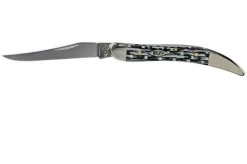 Case Small Texas Toothpick White & Black Carbon Fibre-G10 Weave Smooth, 38925, 1010096 SS