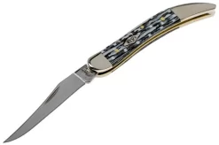 Case Small Texas Toothpick White & Black Carbon Fibre-G10 Weave Smooth, 38925, 1010096 SS -Sharp Knives CE38925 04 case