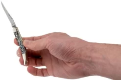 Case Small Texas Toothpick White & Black Carbon Fibre-G10 Weave Smooth, 38925, 1010096 SS -Sharp Knives CE38925 06 case