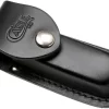 Case Leather Sheath Medium Job Logo 52226 Black Leather Sheath