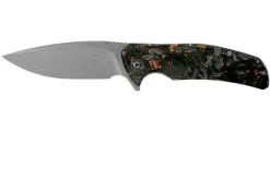 Civivi Incite C908DS-2 Damascus Shredded Carbon Fibre Copper Ebony Pocket Knife