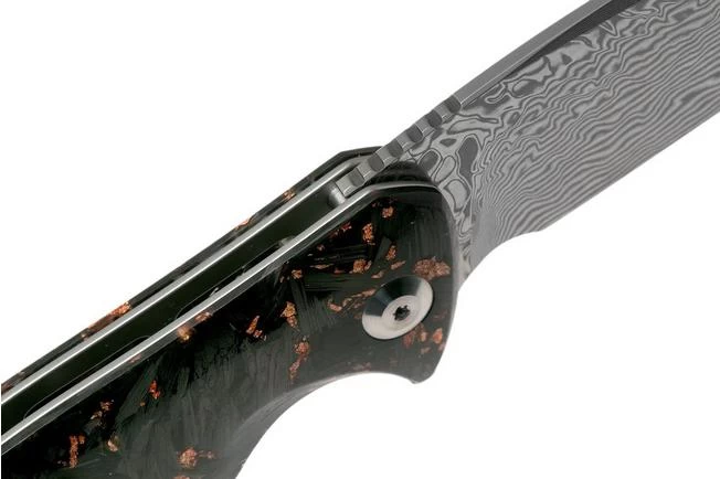 Civivi Incite C908DS-2 Damascus Shredded Carbon Fibre Copper Ebony Pocket Knife 6 Civivi Incite C908DS-2 Damascus Shredded Carbon Fibre Copper Ebony Pocket Knife - Image 6