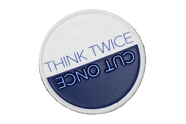 Chris Reeve Patch PVC, Think Twice Cut Once CRK-2003 1 Chris Reeve Patch PVC, Think Twice Cut Once CRK-2003