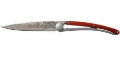Deejo Tattoo 37g, Coral Wood, Wing 1CB016 Pocket Knife