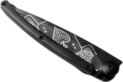 Deejo Tattoo Black 37g, Ebony, Good Luck 1GB000151 Pocket Knife -Sharp Knives DJ1GB000151 04 deejo