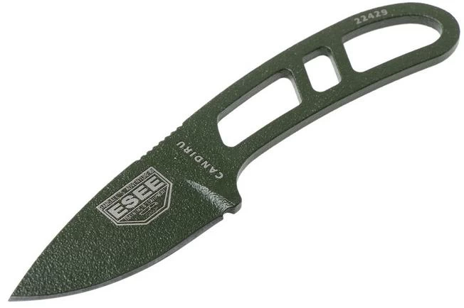 ESEE Candiru OD-green CAN-OD Neck Knife With Black Sheath + Belt Clip 3 ESEE Candiru OD-green CAN-OD Neck Knife With Black Sheath + Belt Clip - Image 3