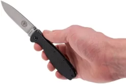 ESEE Knives Zancudo D2 Black-Stonewashed, BRKR2 Pocket Knife -Sharp Knives EE ZANCUDO B SW D2 08 esee knives zancudo ee zancudo b sw d2 08