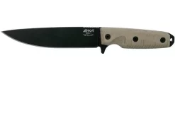 EKA RTG-1 Ready To Go 50020 Black Blade, Canvas Micarta Survival Knife
