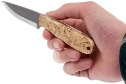 Brisa Necker 70 - Curly Birch - Leather Sheath - 9800 -Sharp Knives ENZ 9800 08 enzo enz 9800 08