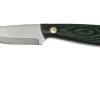Enzo Necker 70, Green Micarta, Leather Sheath 9804