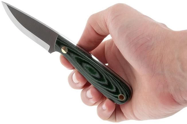 Enzo Necker 70, Green Micarta, Leather Sheath 9804 6 Enzo Necker 70, Green Micarta, Leather Sheath 9804 - Image 6