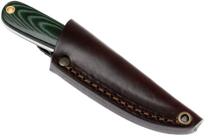 Enzo Necker 70, Green Micarta, Leather Sheath 9804 7 Enzo Necker 70, Green Micarta, Leather Sheath 9804 - Image 7