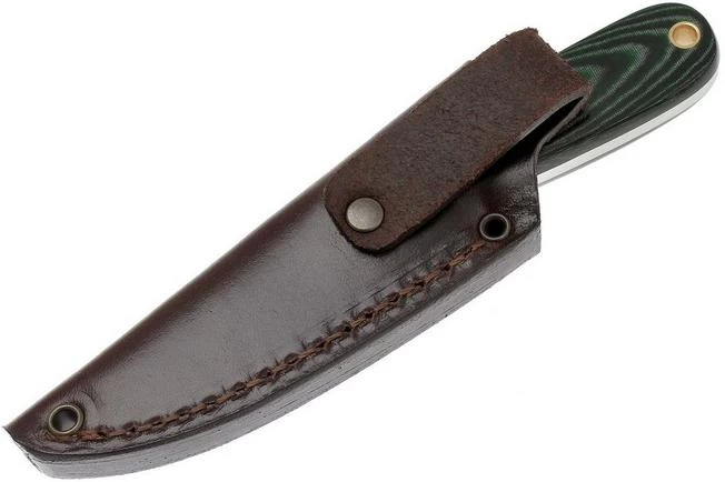 Enzo Necker 70, Green Micarta, Leather Sheath 9804 8 Enzo Necker 70, Green Micarta, Leather Sheath 9804 - Image 8