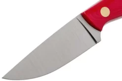 Brisa Necker 70 Alice, Red Micarta, Leather Sheath 9819 -Sharp Knives ENZ 9819 03 enzo enz 9819 03