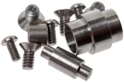 Flytanium Spyderco Para 3 Titanium Hardware Kit, Silver