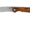 Fox Black Fox Ciol Folding Knife BF-748ZW Zebrano Wood Pocket Knife, Denis Simonutti Design