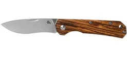 Fox Black Fox Ciol Folding Knife BF-748ZW Zebrano Wood Pocket Knife, Denis Simonutti Design