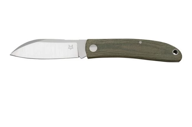 Fox Knives Livri FX-273 Green Canvas Micarta Slipjoint Pocket Knife 2 Fox Knives Livri FX-273 Green Canvas Micarta Slipjoint Pocket Knife - Image 2