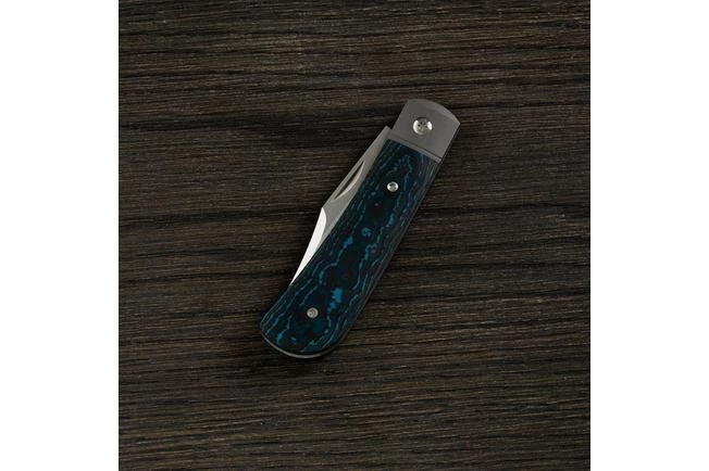 Jack Wolf Benny's Clip Fat Carbon Arctic Storm, BENNY-01-FCB, Slipjoint Pocket Knife 2 Jack Wolf Benny's Clip Fat Carbon Arctic Storm, BENNY-01-FCB, Slipjoint Pocket Knife - Image 2