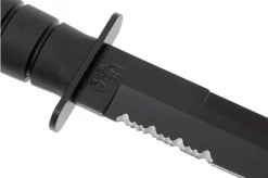 KA-BAR Tanto 1245 Partly Serrated, Kydex Sheath -Sharp Knives KA1245 03 ka bar ka1245 03