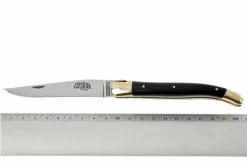 Forge De Laguiole Pocket Knife, Black Horn, 1211BN -Sharp Knives LA1211BN 05 forge de laguiole vouwmes la1211bn d5