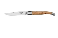 Forge De Laguiole Boraldes Edition 1212EINGE Satin Bolsters Juniper Wood, Pocket Knife