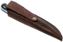 LT Wright Patriot, A2, Polished Black Micarta, Blue Liners, Leather Sheath, Outdoor Knife 13 LT Wright Patriot, A2, Polished Black Micarta, Blue Liners, Leather Sheath, Outdoor Knife -Sharp Knives LT PAT BM BL POL LS 07 lt wright