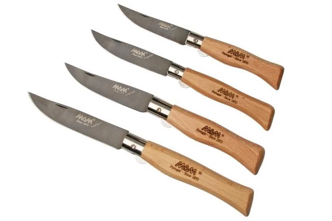 MAM Bronze Titanium Collection 2505-B, 4-piece Pocket Knife Set Black 1 MAM Bronze Titanium Collection 2505-B, 4-piece Pocket Knife Set Black